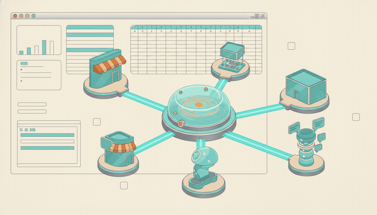 Social Commerce field note illustration for The Market Is Moving from Influencer Posts to Creator-Led Distribution.