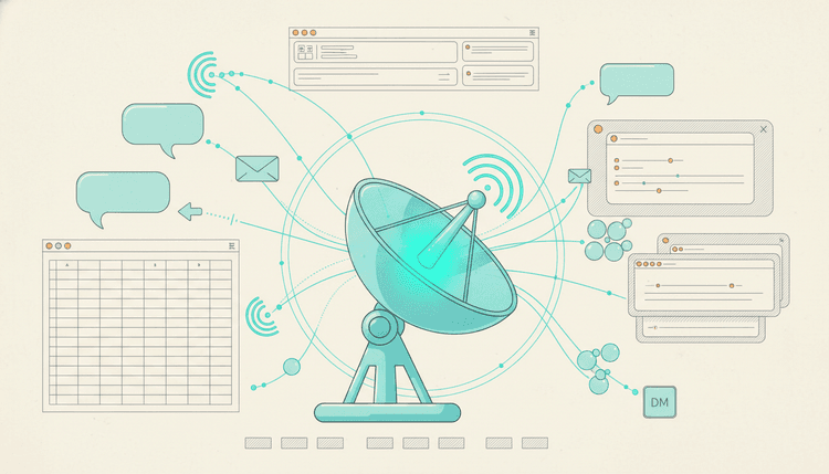 Social Listening field note illustration for Intent Signals Are Everywhere but Brands Aren't Listening.
