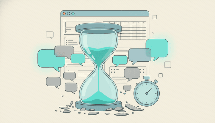 Sales field note illustration for The Response Time Gap: Why 90% of Social Leads Go Cold.