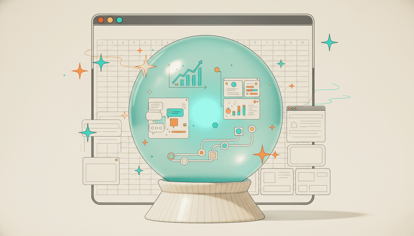 Predictions field note illustration for 5 Social Commerce Predictions for 2026.
