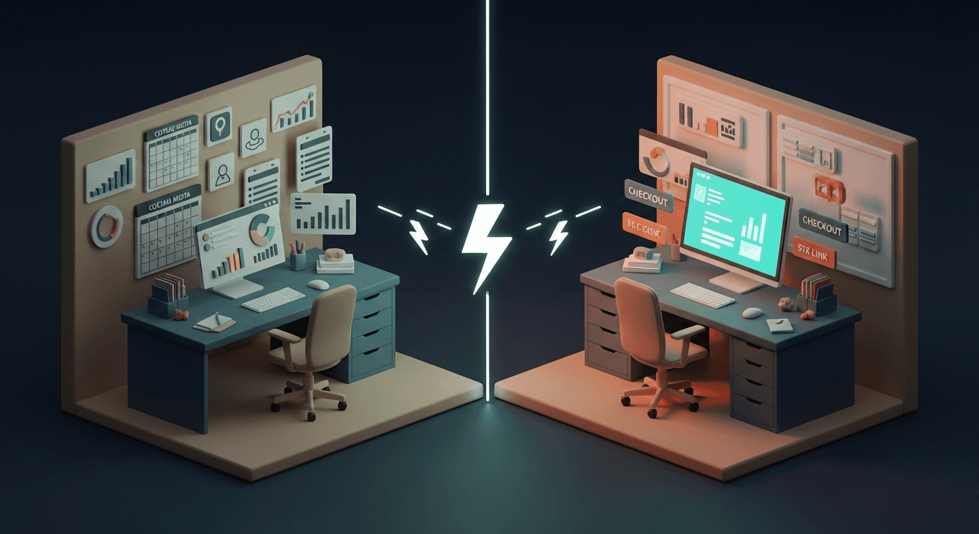Strategy field note illustration for Your Social Media Manager is Your Best Salesperson.