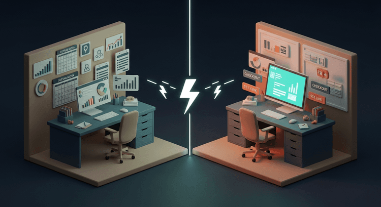 Strategy field note illustration for Your Social Media Manager is Your Best Salesperson.