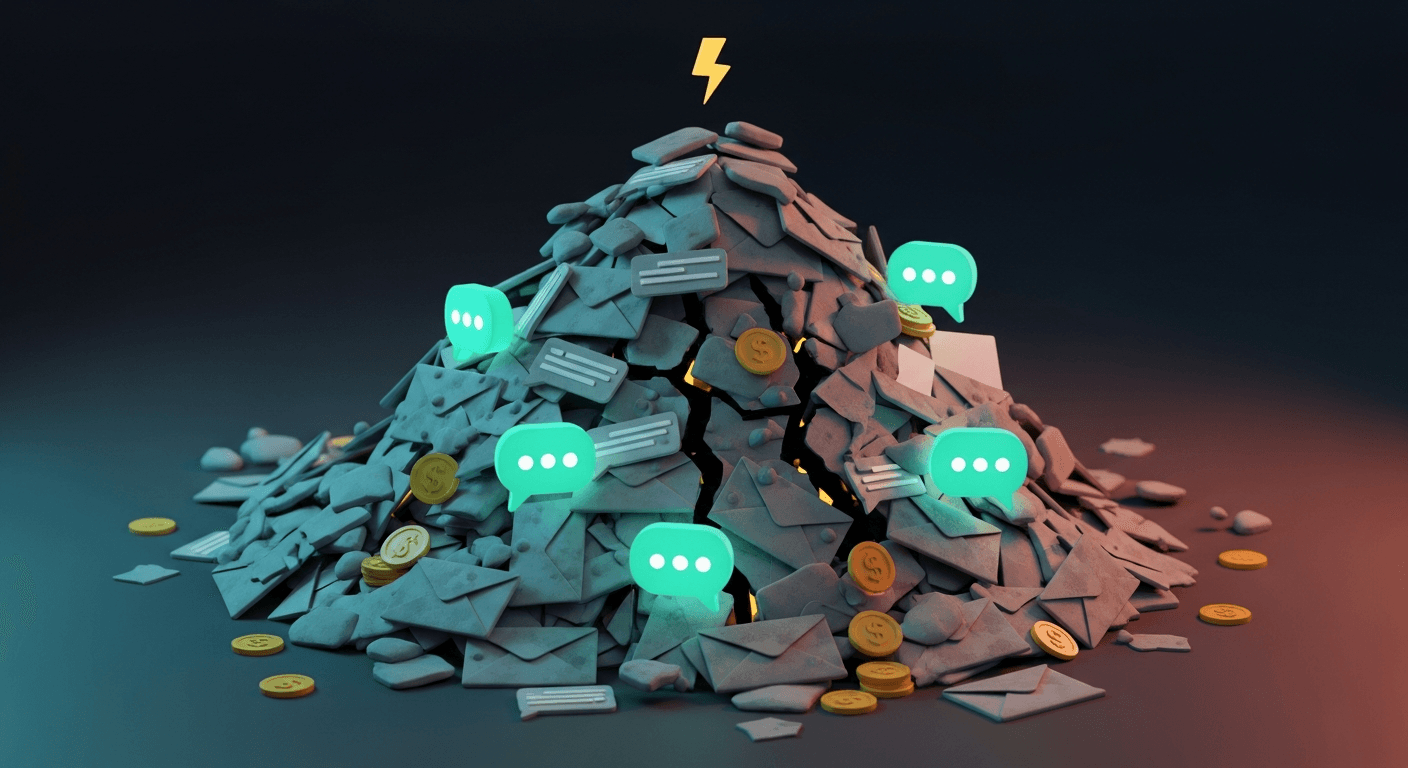 Social Commerce field note illustration for The $50 Billion DM Problem Nobody is Talking About.