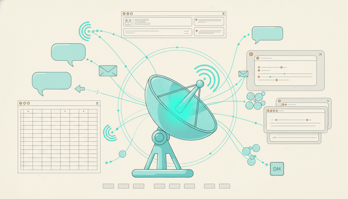 Social Listening field note illustration for Intent Signals Are Everywhere but Brands Aren't Listening.